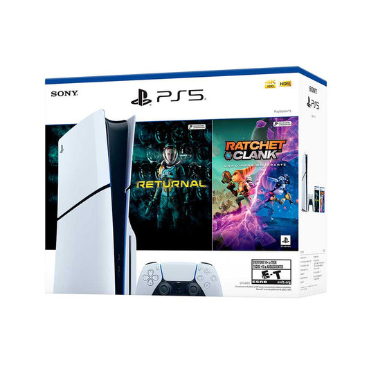 Consola Sony PlayStation 5 Slim con Disco + 2 Juegos + Control